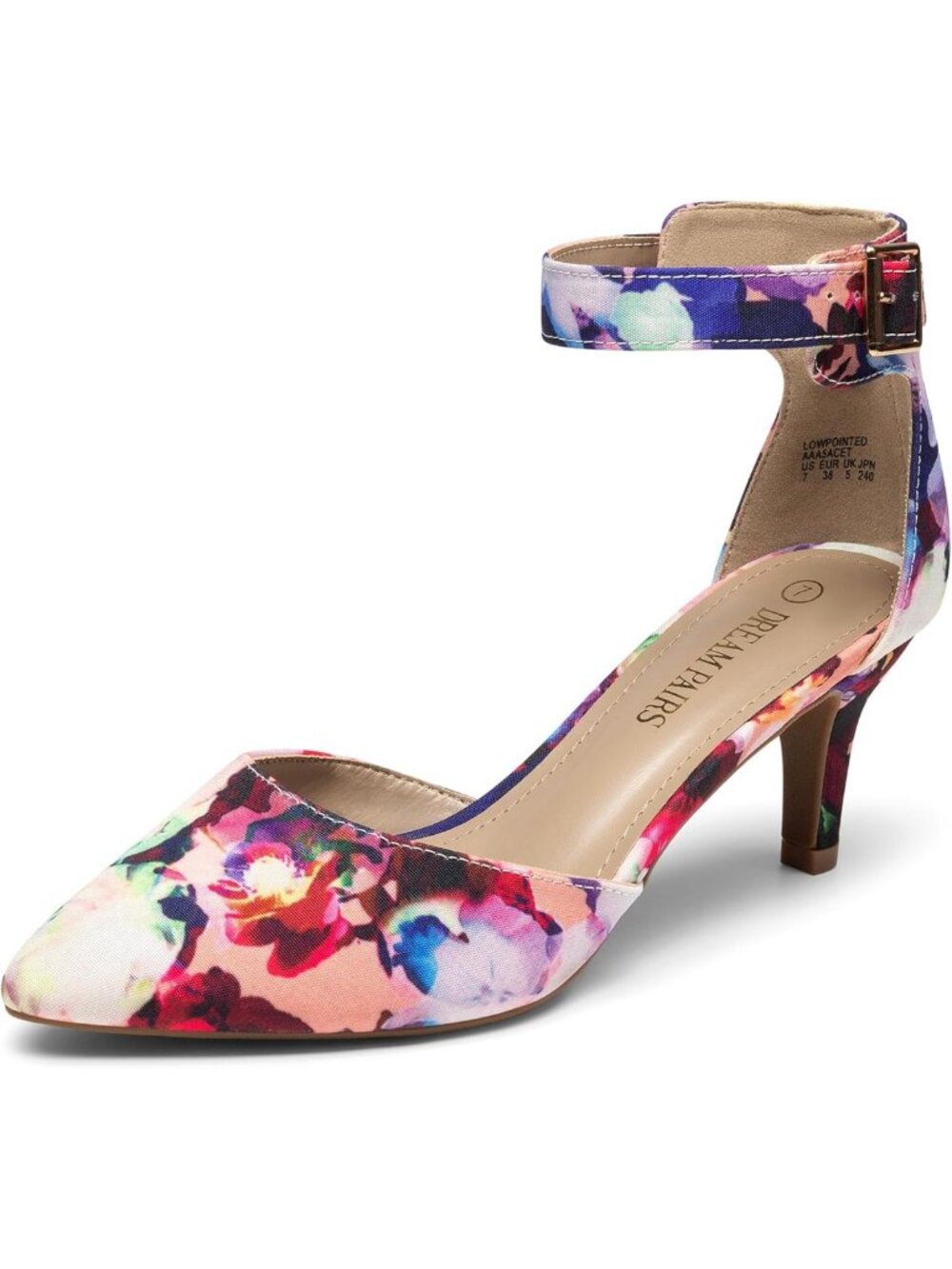 Chic Women's Ankle Strap Kitten Heels - Stylish & Comfortable Pumps